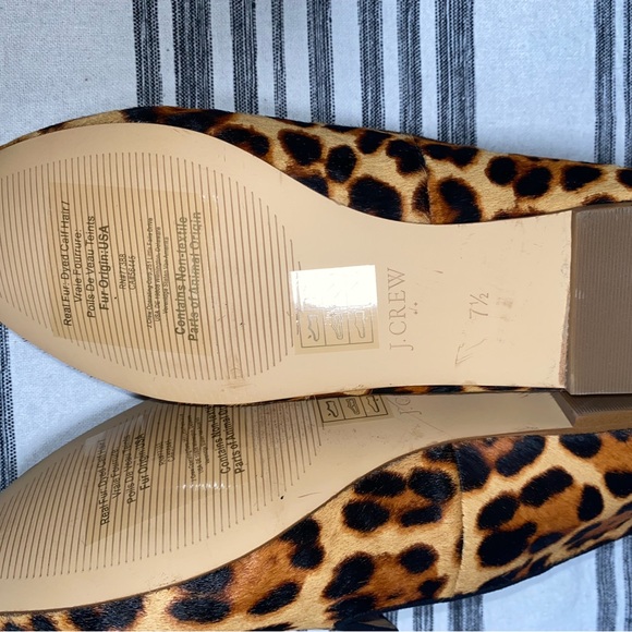 J. Crew Calf Hair Loafers 7.5 - Picture 4 of 5
